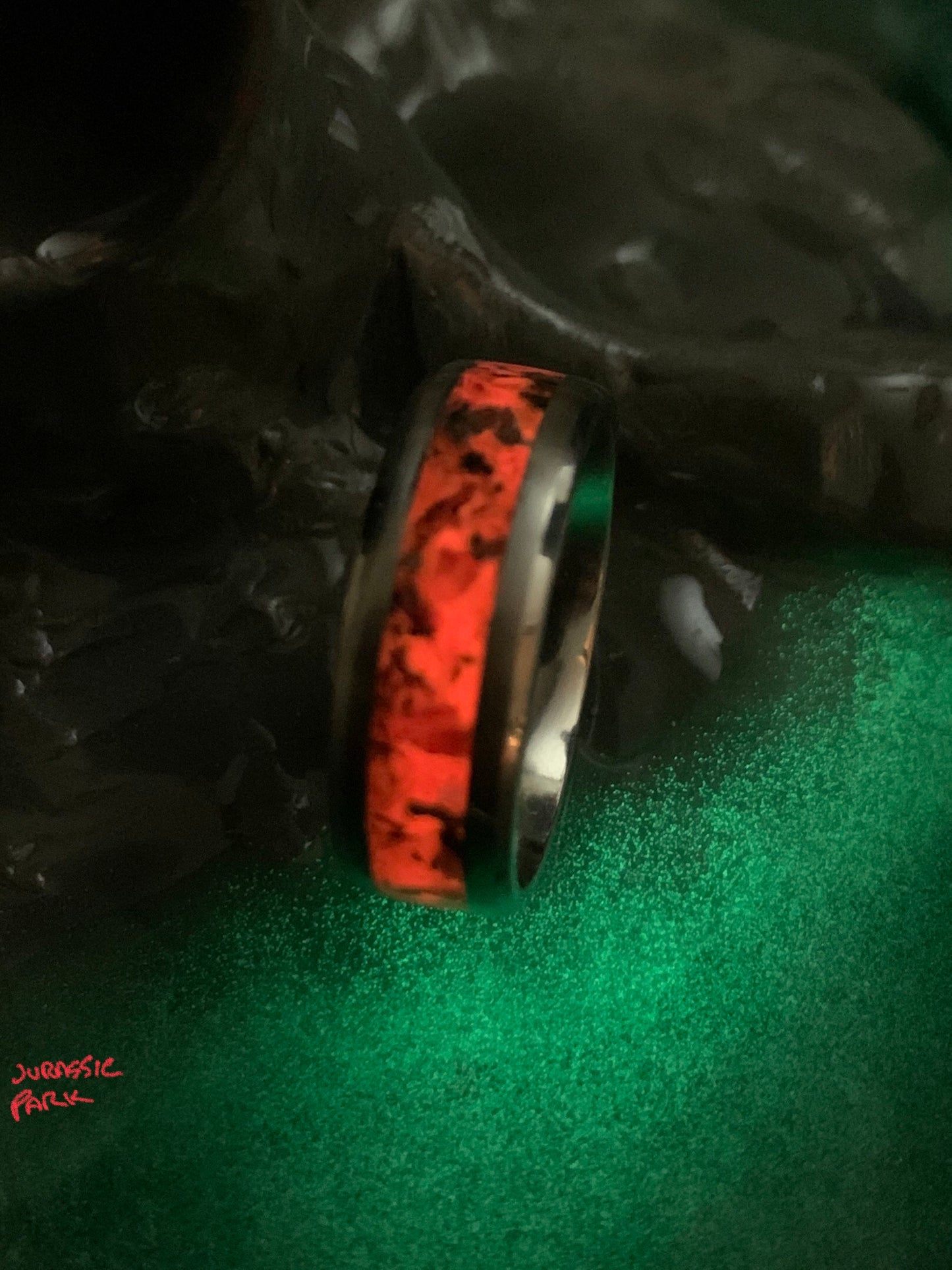 Jurassic Park inspired ring