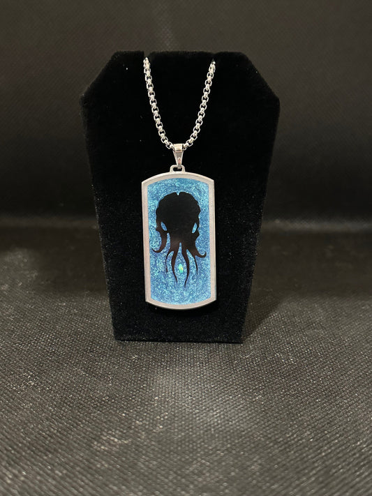 Cthulhu Titanium Inlay Pendant