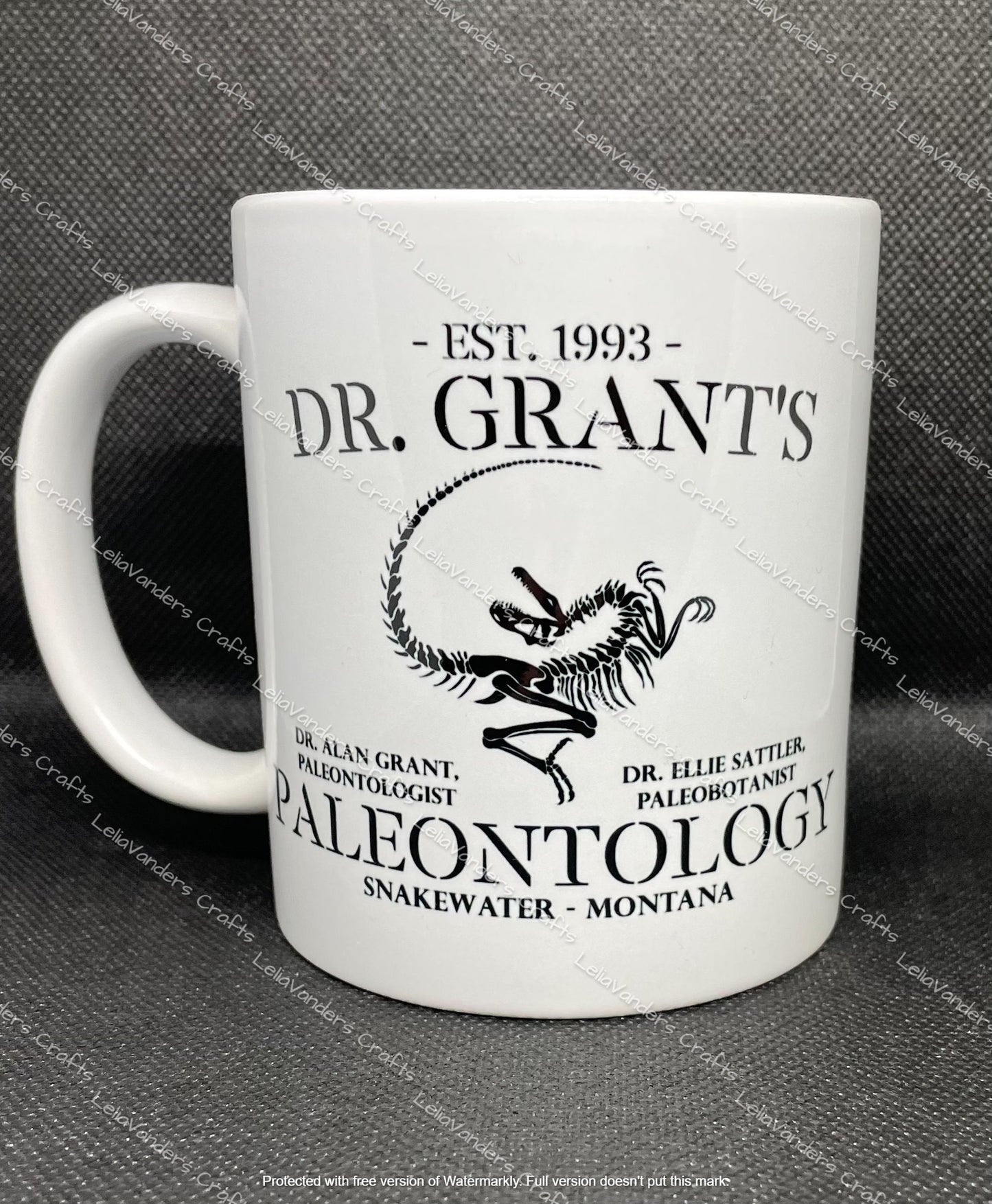 Dr. Grant's Paleontology mug