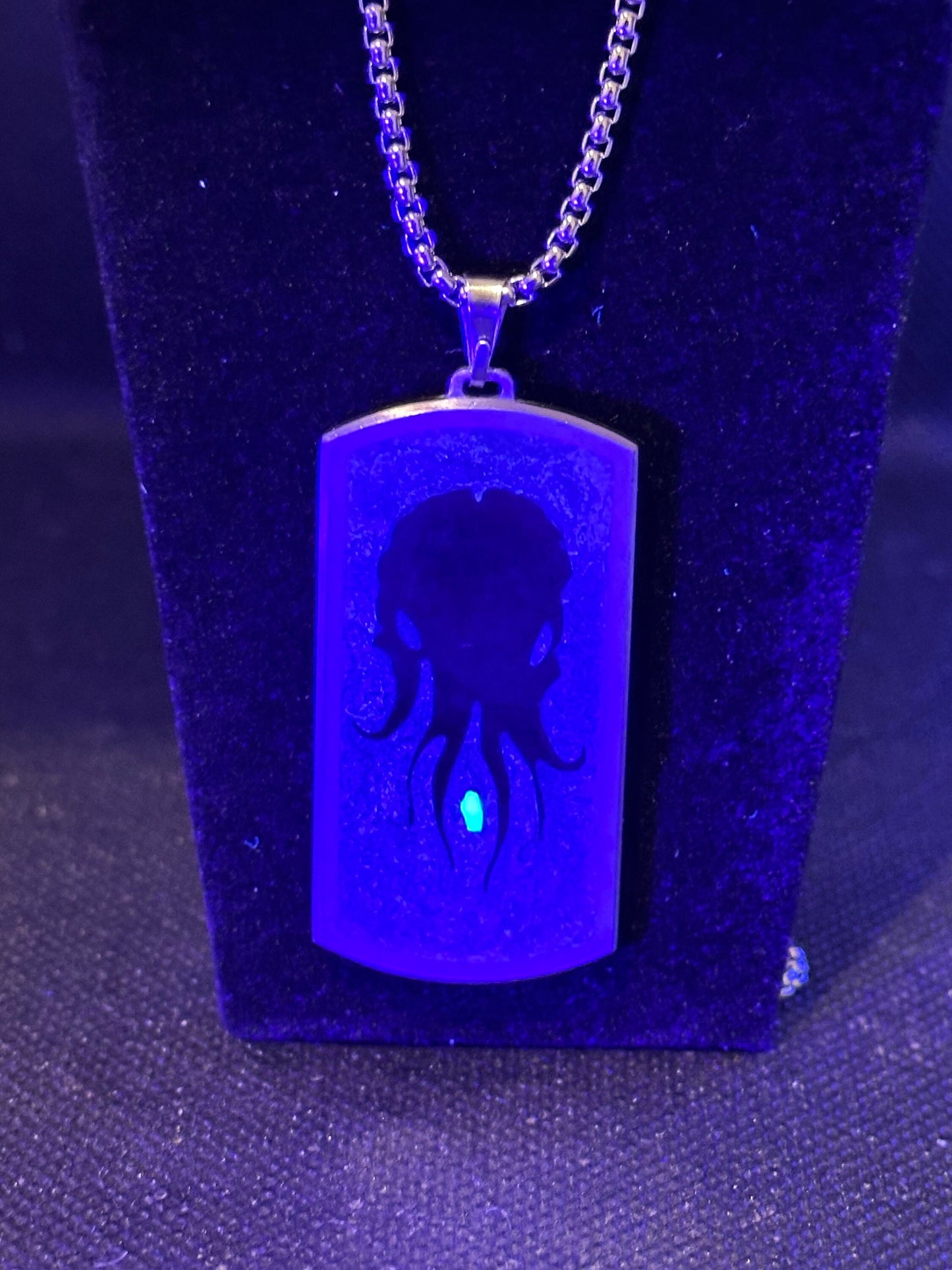 Cthulhu Titanium Inlay Pendant