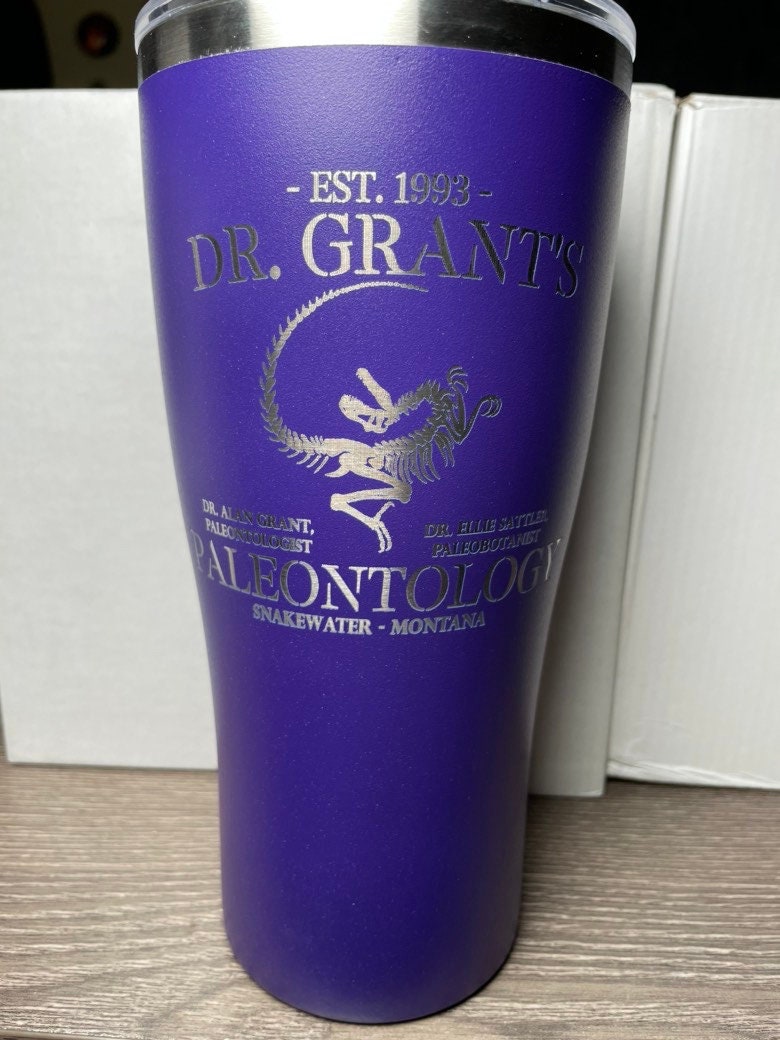 Dr. Grant's Paleontology 30 oz Engraved Tumbler
