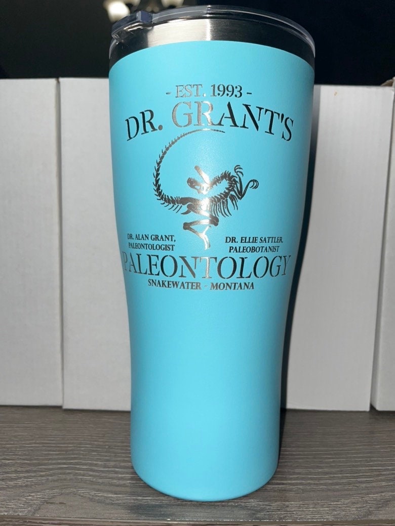 Dr. Grant's Paleontology 30 oz Engraved Tumbler