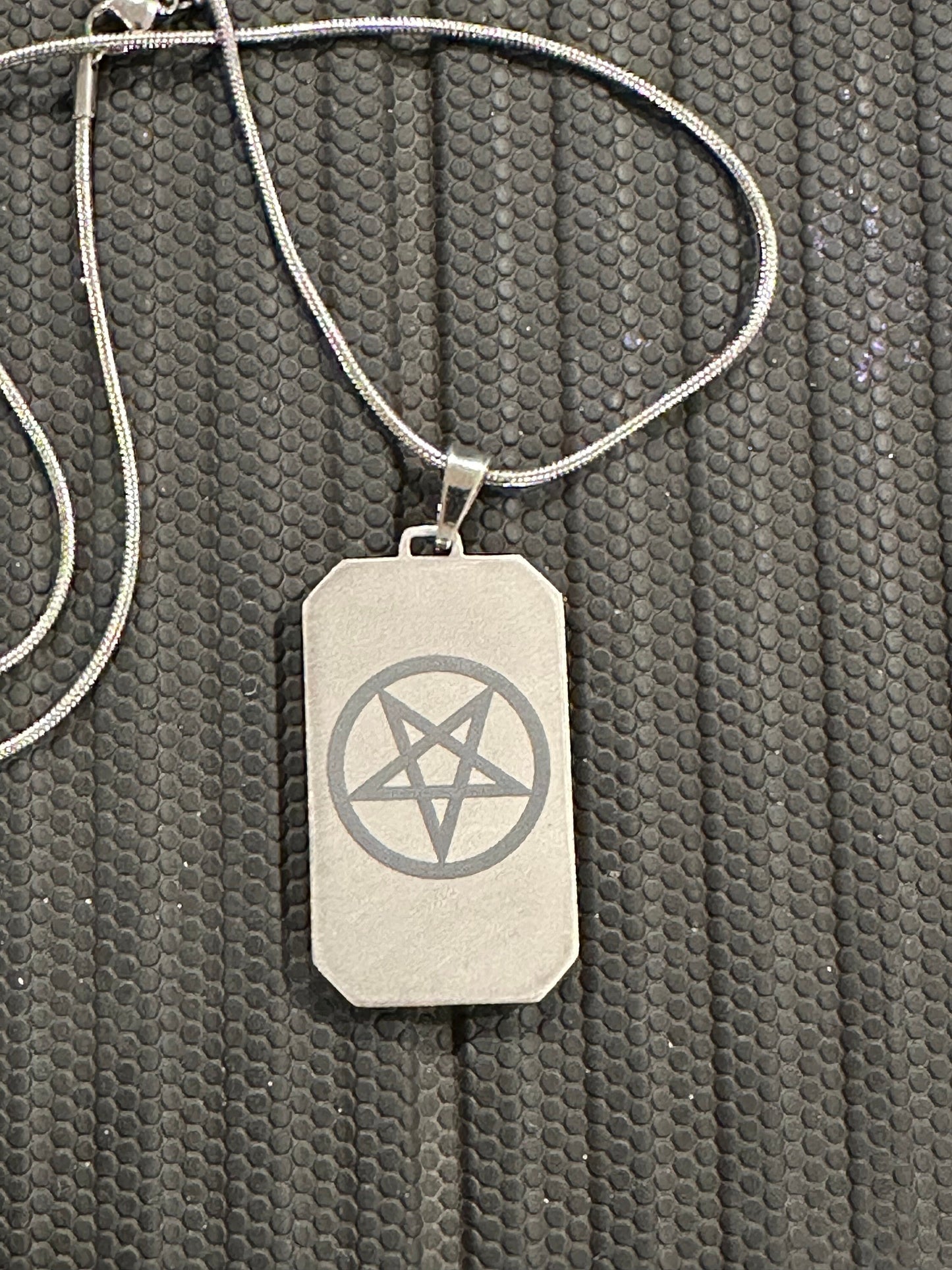 Black Magic Titanium Inlay Pendant