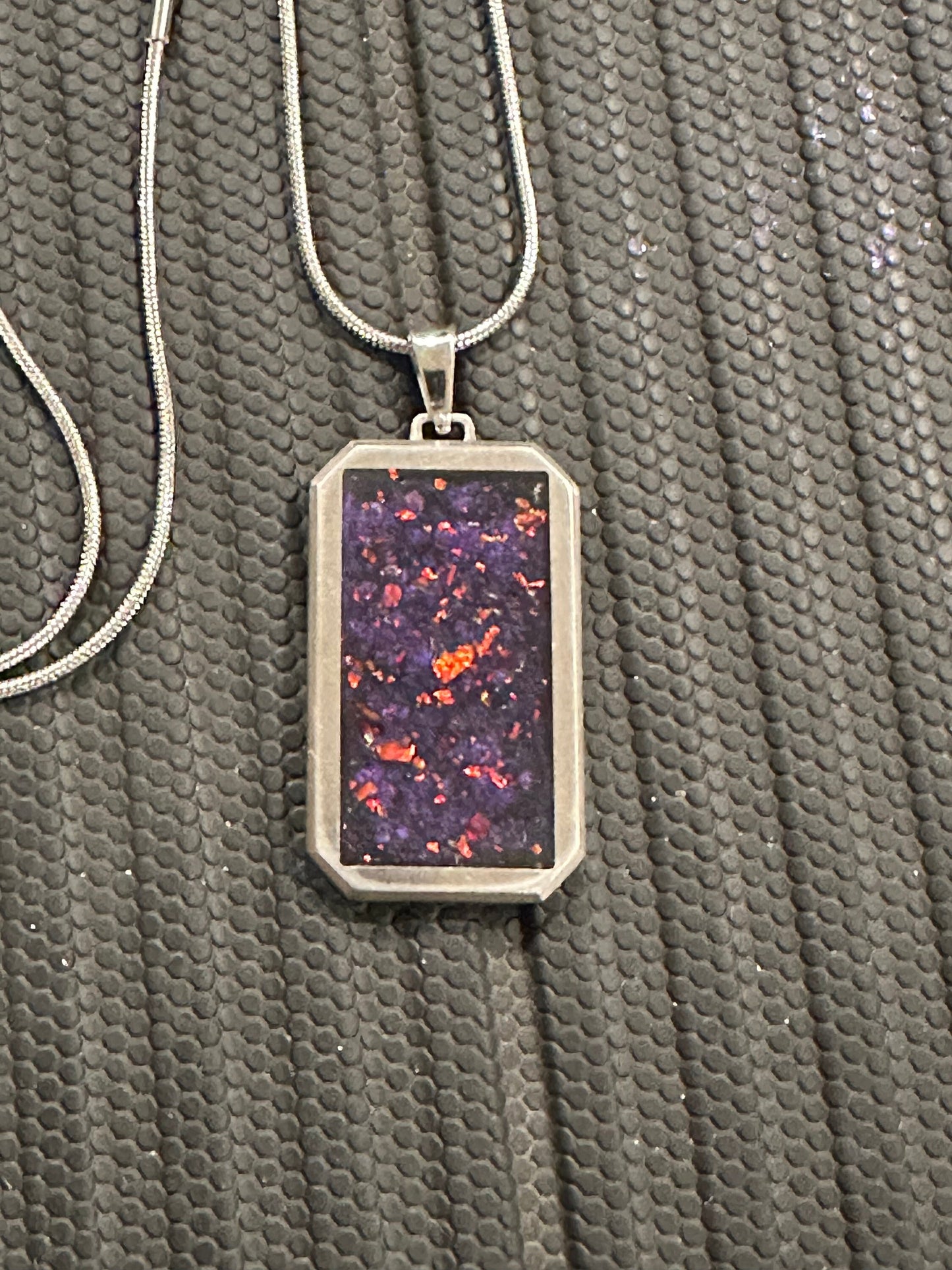 Black Magic Titanium Inlay Pendant