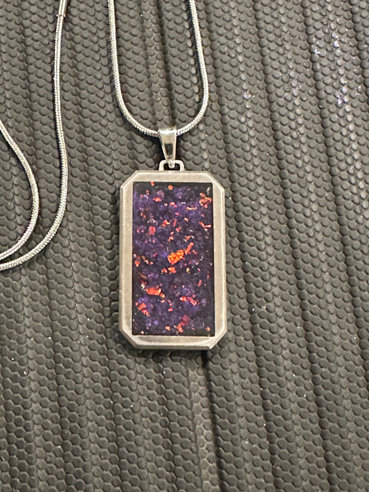 Black Magic Titanium Inlay Pendant