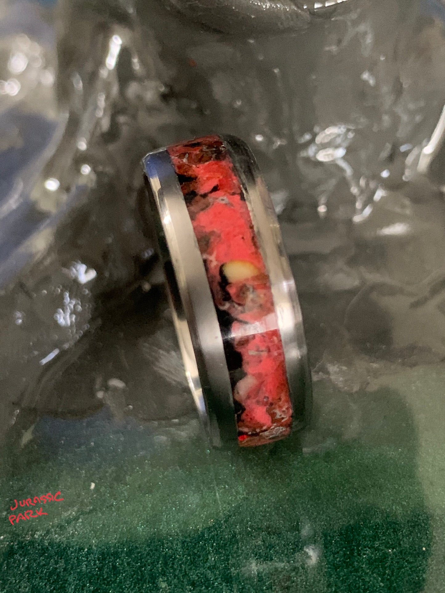 Jurassic Park inspired ring