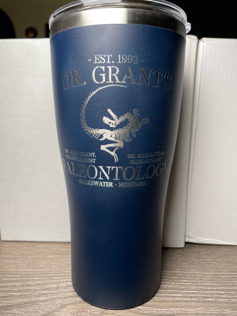Dr. Grant's Paleontology 30 oz Engraved Tumbler